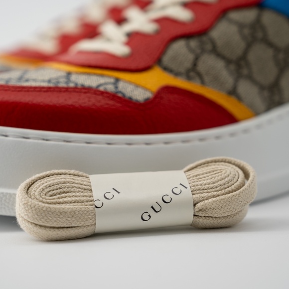 size 12G - Gucci GG Supreme Low Top Sneakers Canvas Beige Red Blue Green main image 10